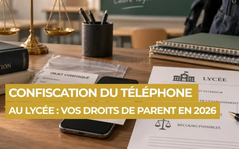 Bureau d'avocat pour défendre une confiscation de téléphone par le lycée