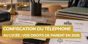 Bureau d'avocat pour défendre une confiscation de téléphone par le lycée